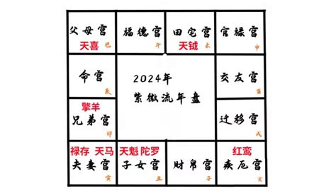 2024流年四化|震丰八字：紫微斗数2024流年命盘详解